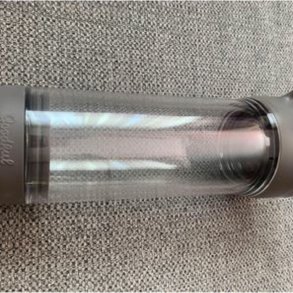 ❌SOLD❌Goodful Grey Iced Tea/Coldbrew Making Handheld Plastic Travel Tumbler - Picture 2 of 5